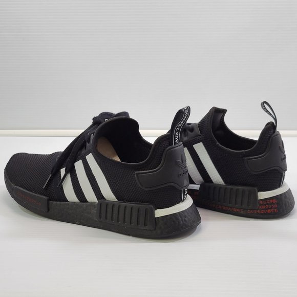 Adidas NMD R1 Originals - Red Japanese Side Print - Black White 2020 Men Size 10 - Picture 5 of 13